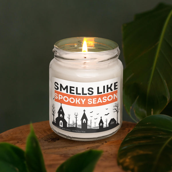 a candle sitting on top of a wooden table