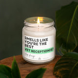 a candle that is sitting on a table