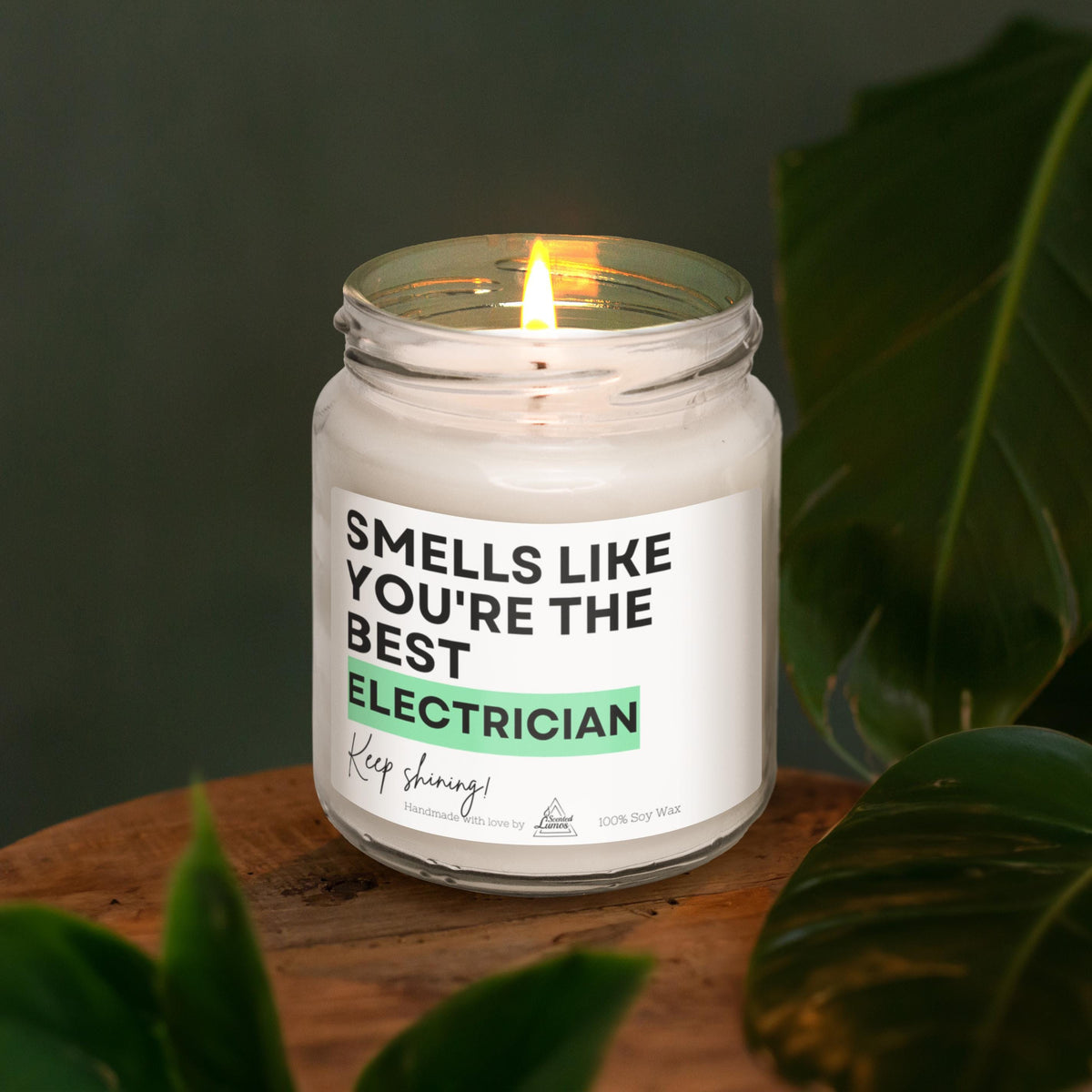 a candle that is sitting on a table