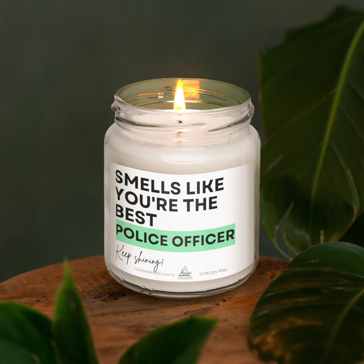 a candle that is sitting on a table