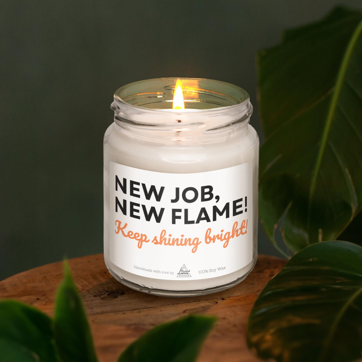 a candle that is sitting on a table