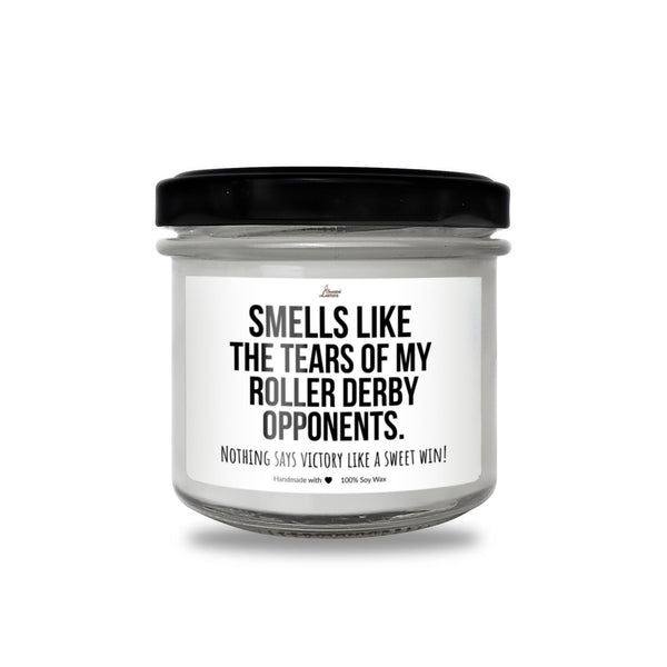 a jar of candles with a quote on it