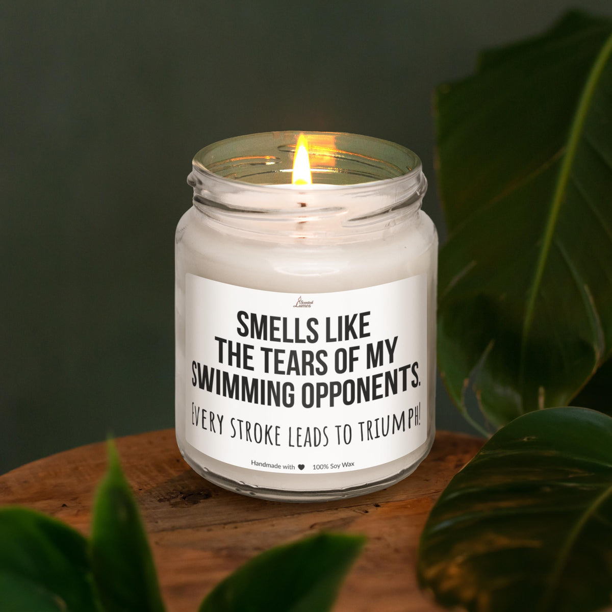 a candle that is sitting on a table