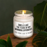 a candle that is sitting on a table