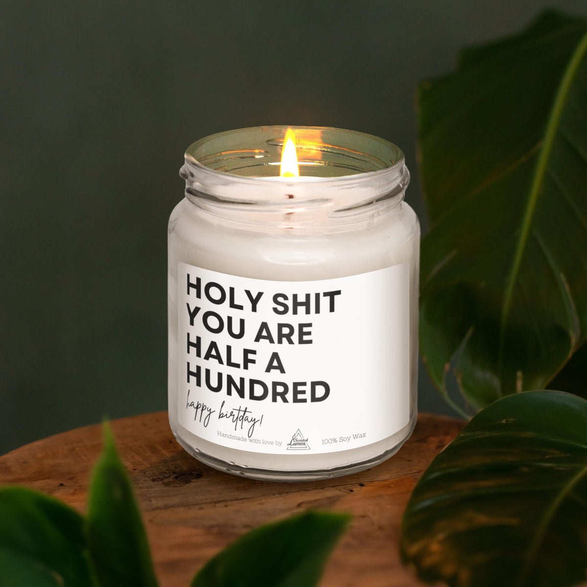 a candle that is sitting on a table