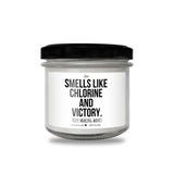 smells like chlorine and victory