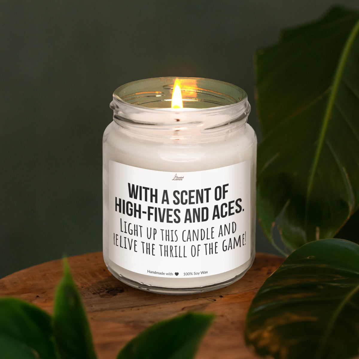 a candle that is sitting on a table