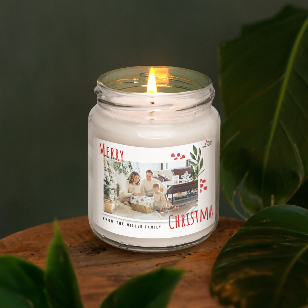 a candle that is sitting on a table