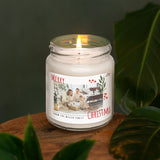 a candle that is sitting on a table