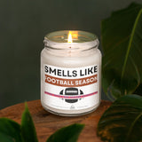 a candle that is sitting on a table