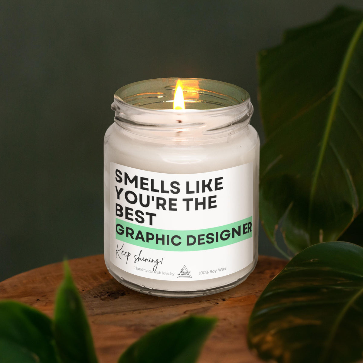 a candle that is sitting on a table