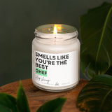 a candle that is sitting on a table