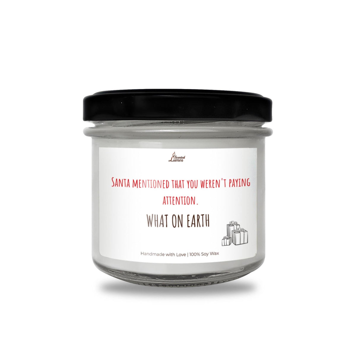 a white jar with a black lid on a white background