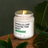 a candle that is sitting on a table