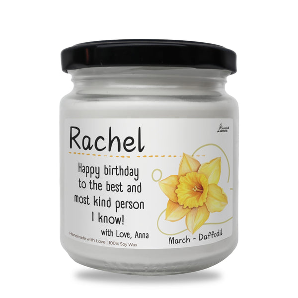 a jar of happy birthday to the best and most kind of person i know