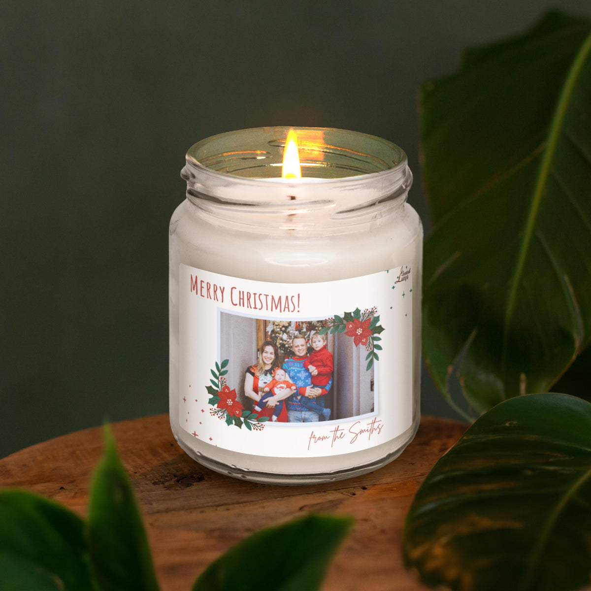 a candle that is sitting on a table