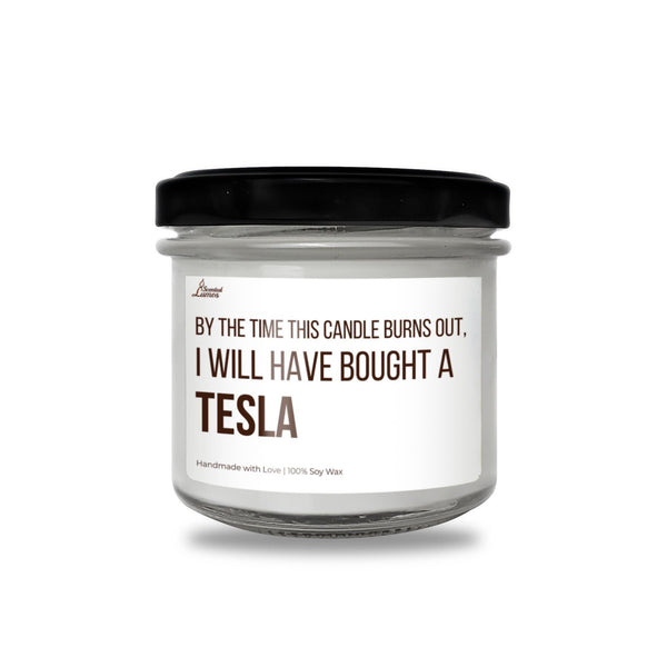 a jar of tea with a black lid