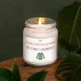 a candle that is sitting on a table