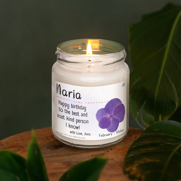 a candle that is sitting on a table