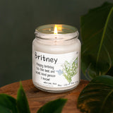 a candle that is sitting on a table