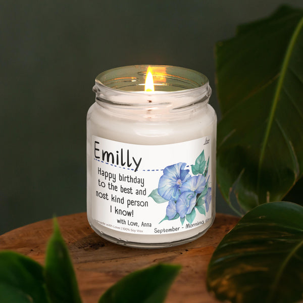 a poster with a candle and a candle holder