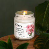 a candle that is sitting on a table