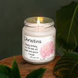 a candle that is sitting on a table