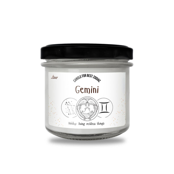 a jar of gemini sitting on a white surface