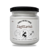 a jar of sagittarius is shown on a white background