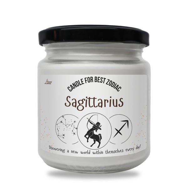 a jar of sagittarius is shown on a white background