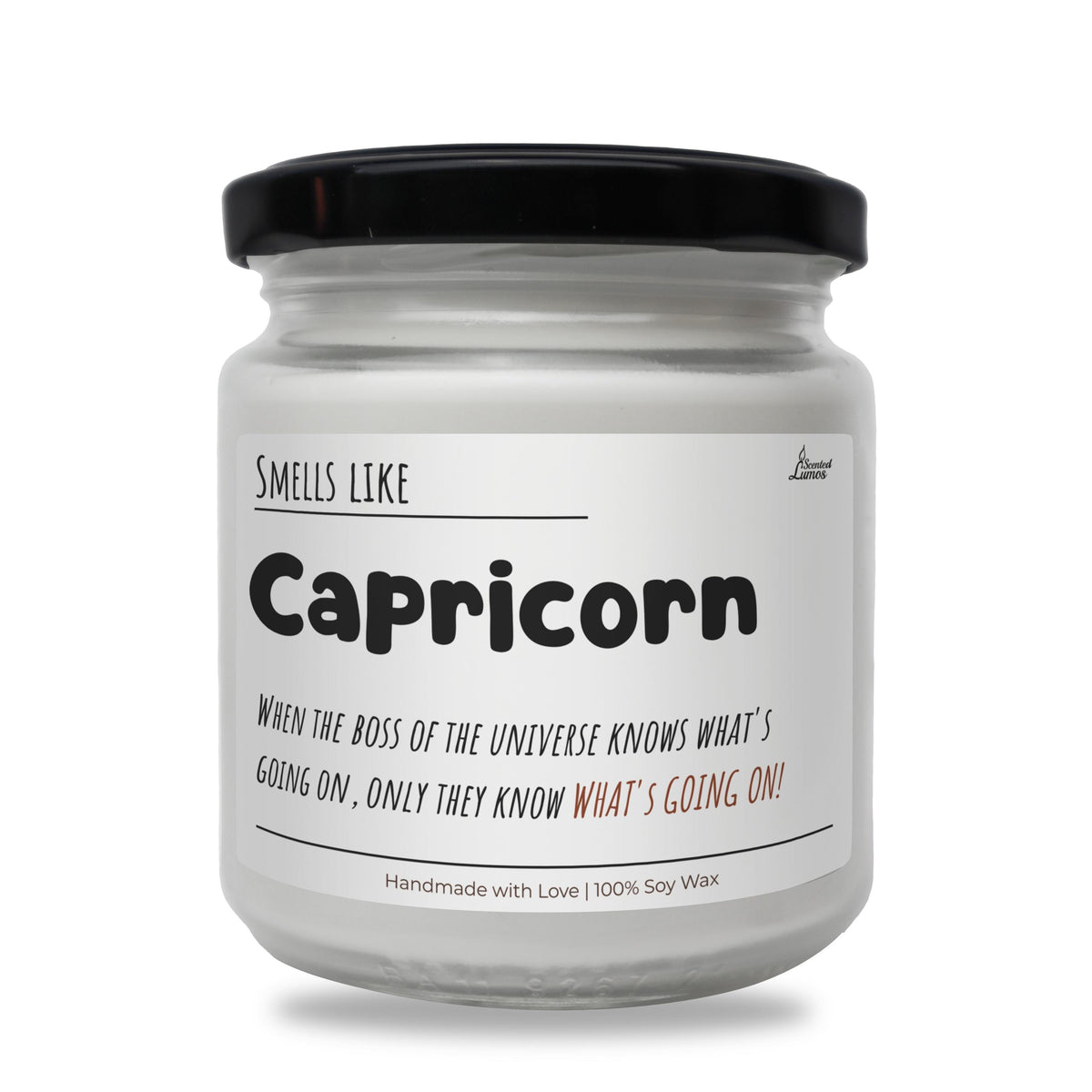 a jar of capricon powder on a white background