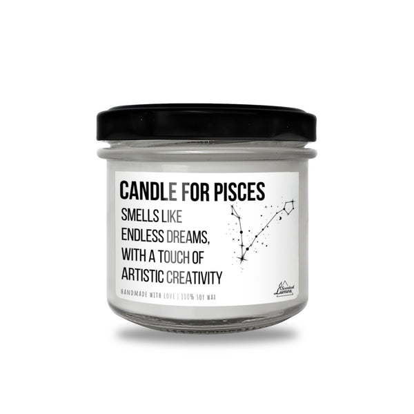 a jar of candles with a black lid