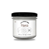 a jar of pisces on a white background