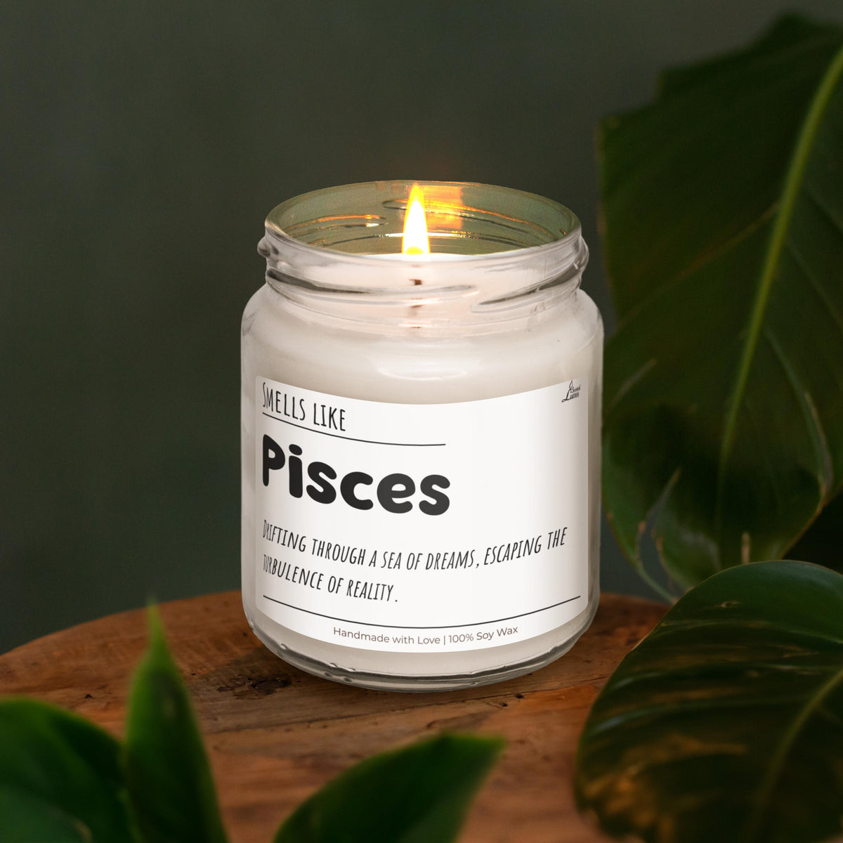 a candle that is sitting on a table