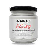 a jar of a jar of nothing on a white background