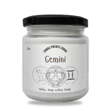 a jar of gemini powder on a white background