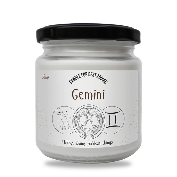 a jar of gemini powder on a white background