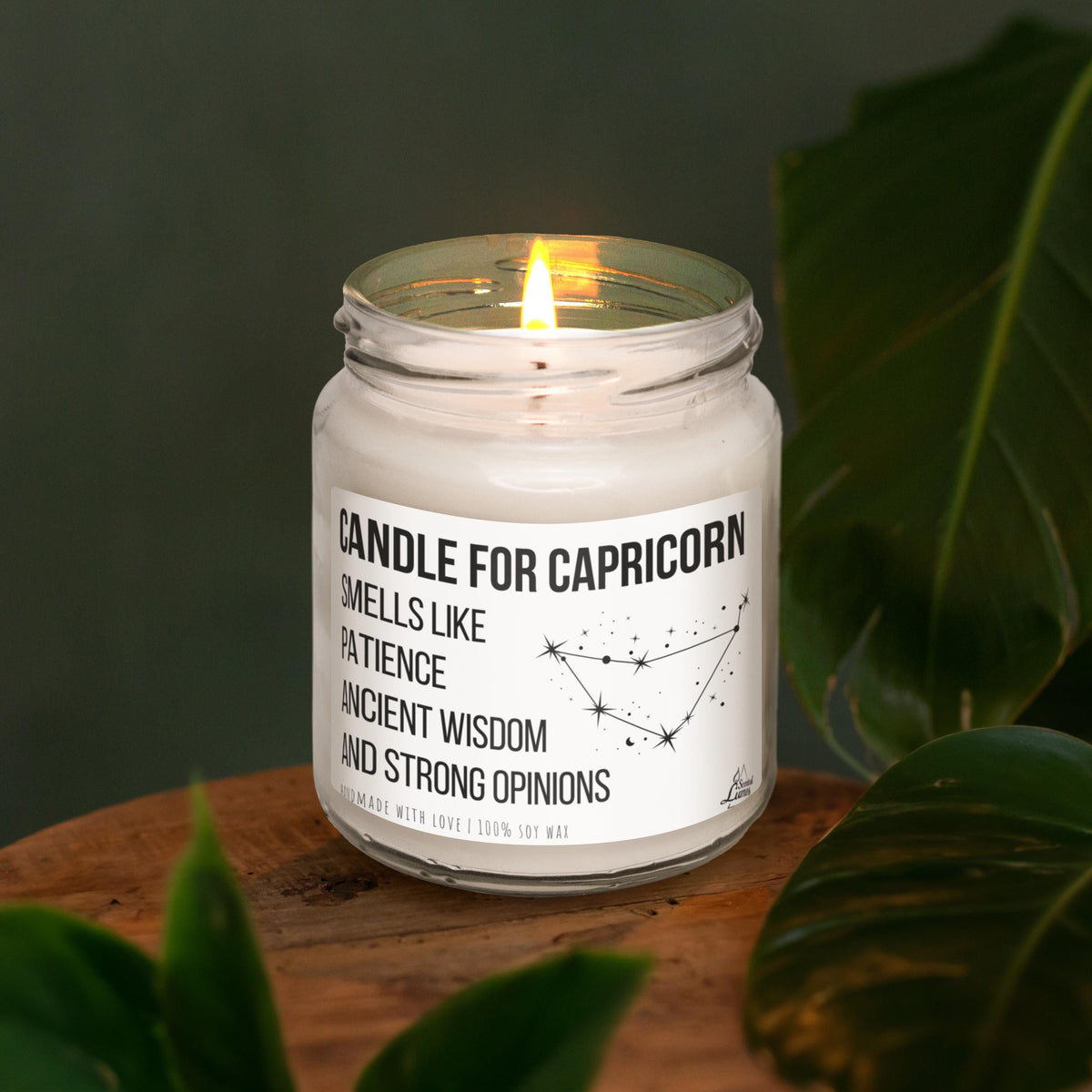 a candle that is sitting on a table