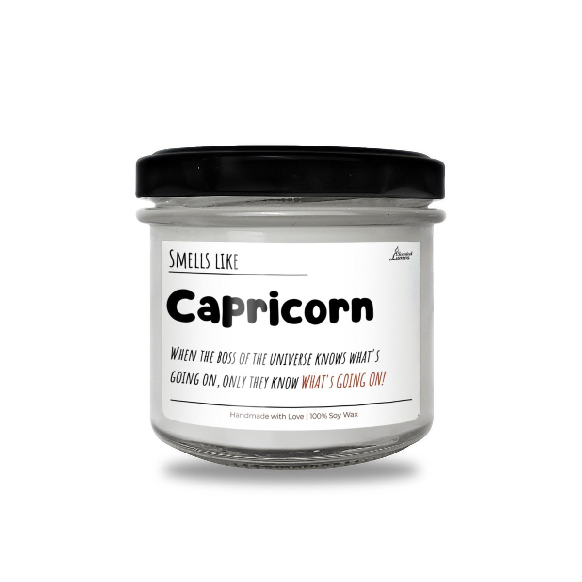 a jar of capricorn on a white background