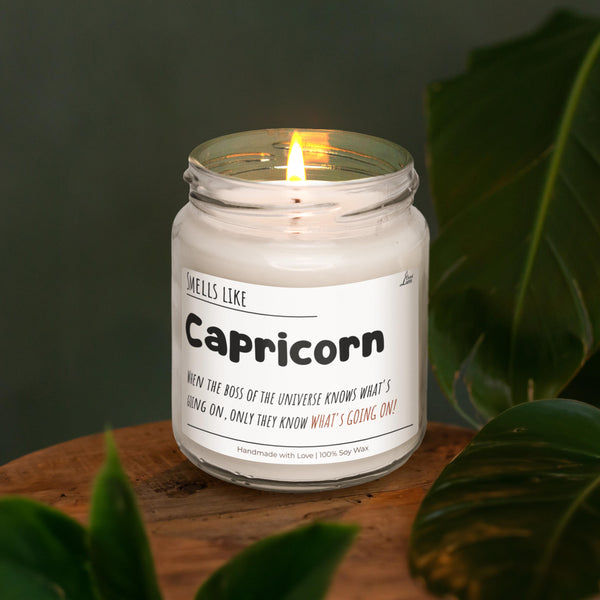 a candle sitting on top of a wooden table