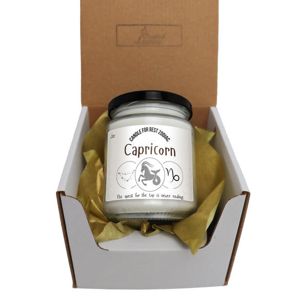 a jar of caprilon in a cardboard box