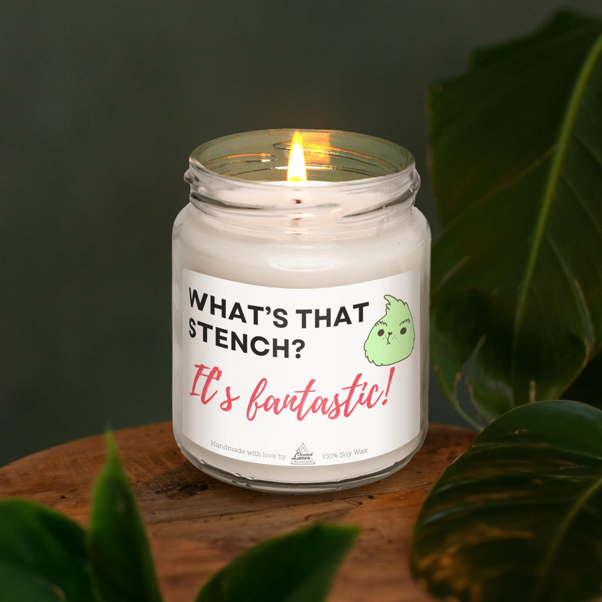 a candle that is sitting on a table