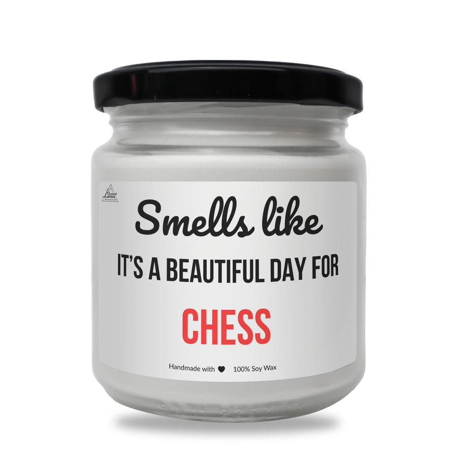 a jar of cheese that says smell like it's a beautiful day for cheese