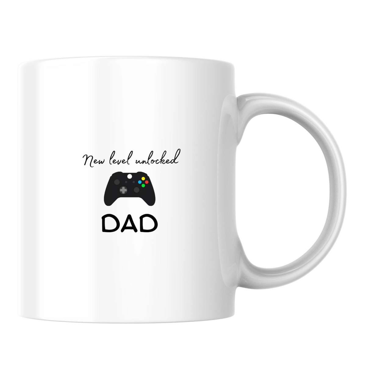 New level unlocked: Dad - White mug - Ceramic Mug 330ml