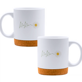 Mama - White mug - Ceramic Mug with Cork 320ml