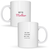 Mug for Mother: no one knows what's inside... coffee, wine, or vodka - White mug - Ceramic Mug 330ml